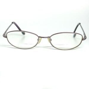Saki Handmade Mod 314 Eyeglasses Purple Metal Oval Reading Glasses‎ Japan 21090